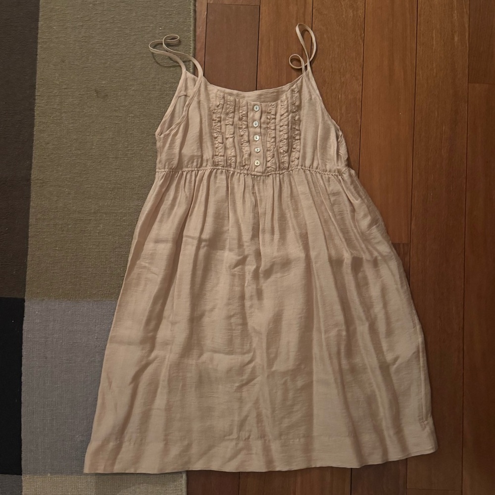 Cream-Pink Resortwear Dress